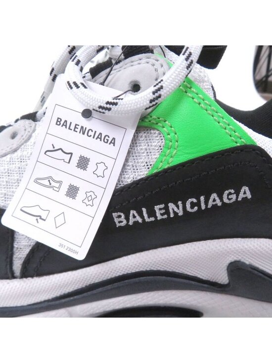 Balenciaga Triple S Mesh Leather Distressed Dad Shoes Low Cut Sneakers - Picture 8 of 11